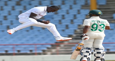 St Lucia Test: West Indies 97 all out against South Africa on day 1