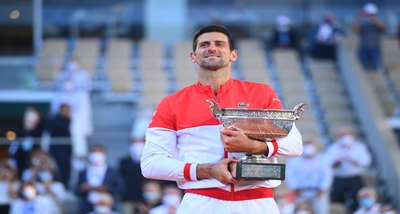 World No.1 Novak Djokovic clinches his second French open Men&#39;s Singles title